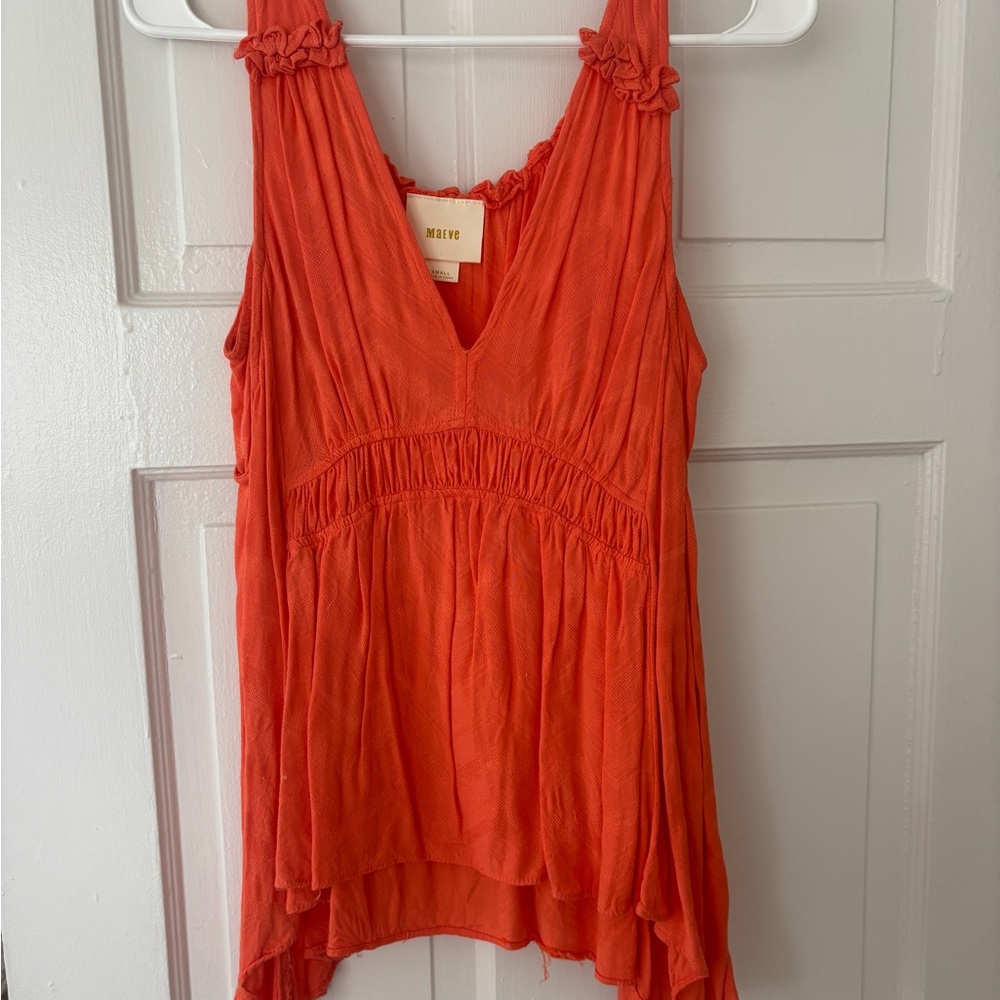 Anthropologie Maeve Women's Orange Top